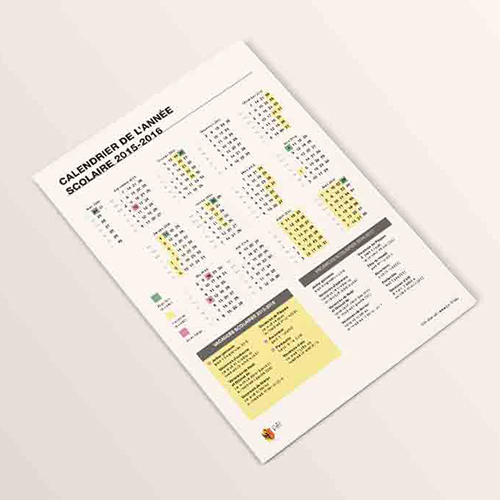 Calendrier scolaire à Genève : 2016-2017