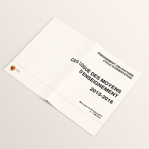 L‘enseignement Catalogue officiel 2015-2016